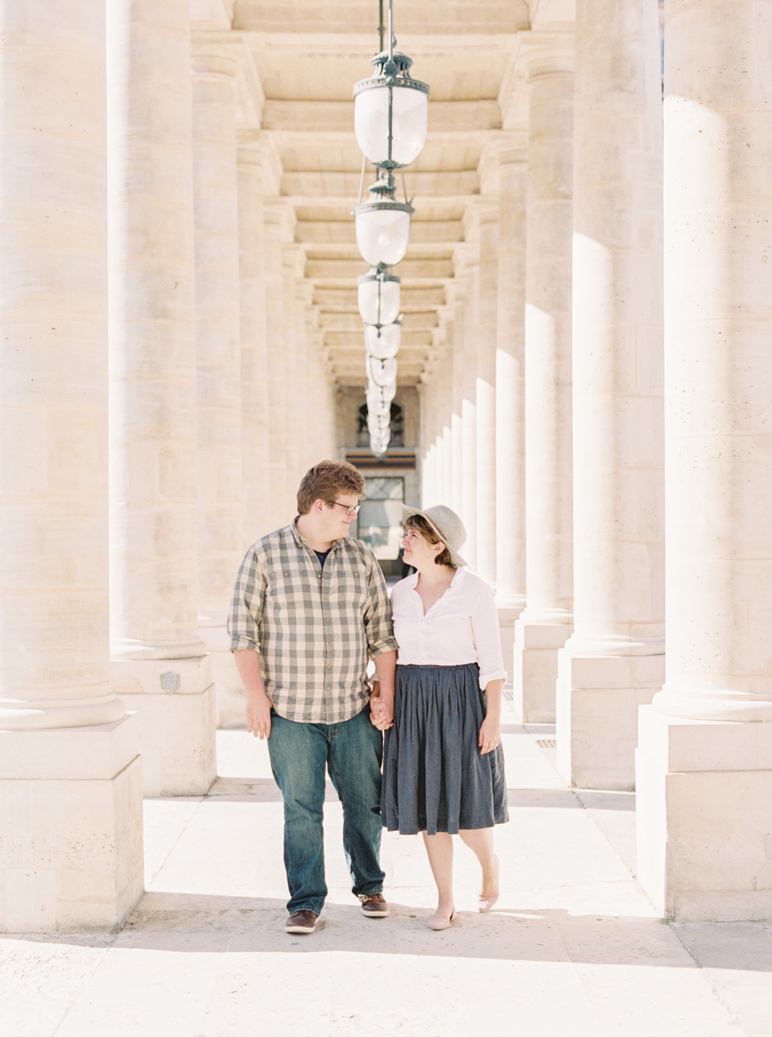 Palais Royal engagement photos | Paris engagement photographer | France wedding photography | Molly Carr