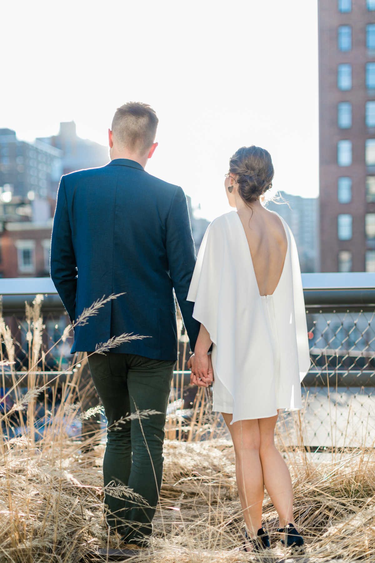 New York City Film Photographer | High Line Engagement Session | Couples Photos on High Line
