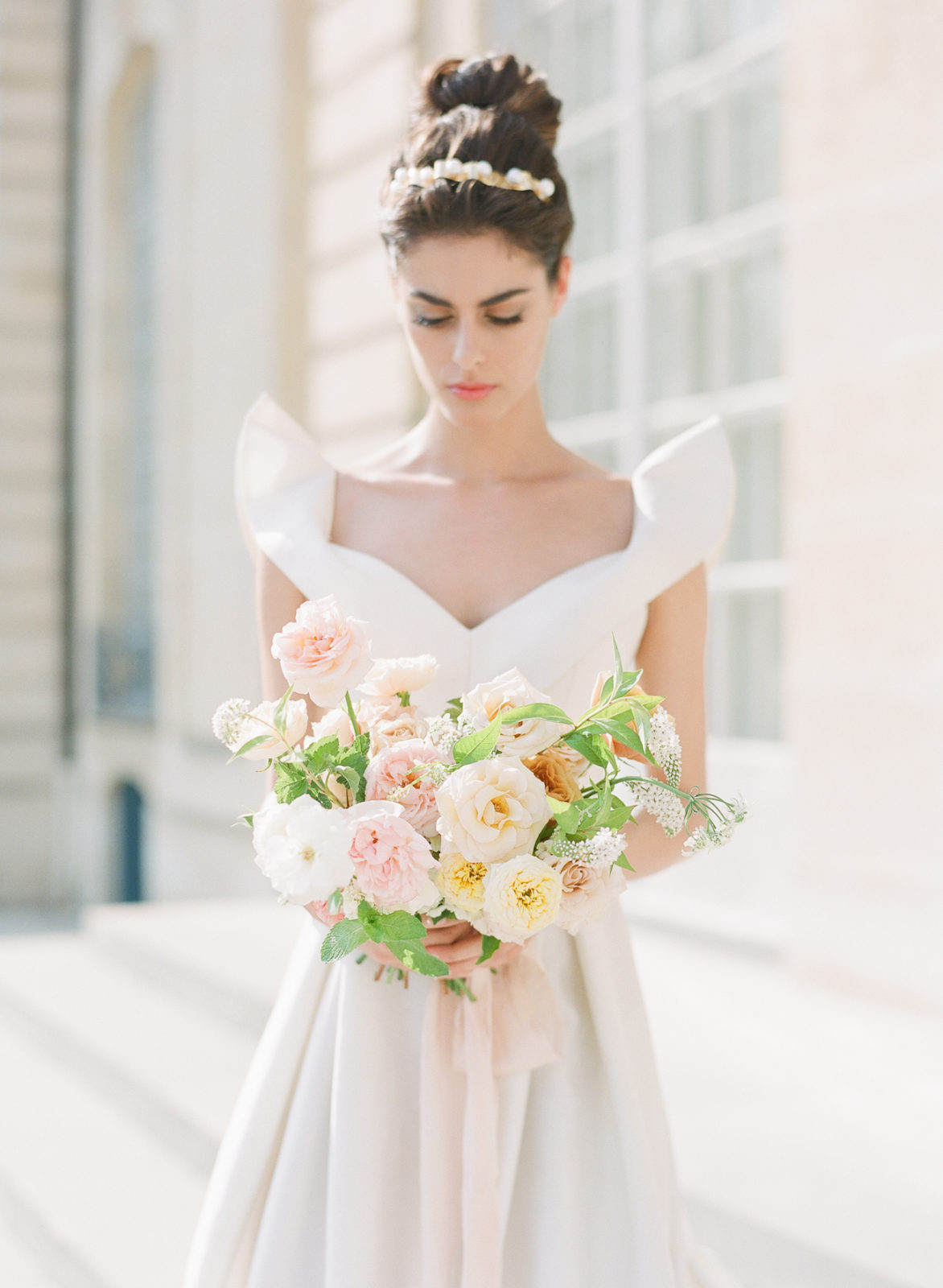 Musee Rodin Wedding Photographer | Paris Garden Wedding Photography | Paris Film Photographer | France Wedding Photography | Molly Carr Photography | Lihi Hod Wedding Dress