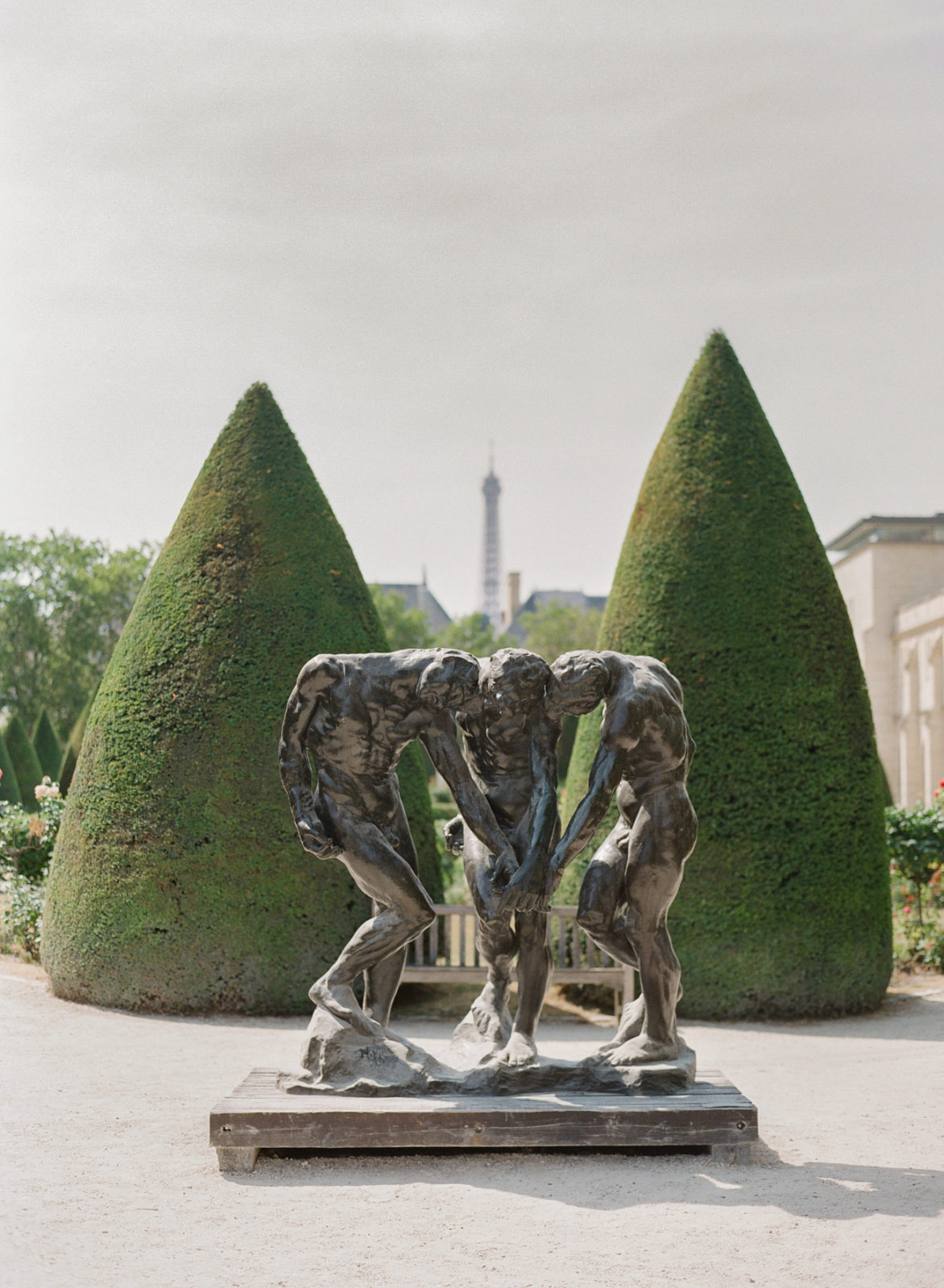 Musee Rodin Wedding Photography by Molly Carr Photography | Paris Fine Art Film Photographer | France Wedding Photographer | Luxury Wedding Europe