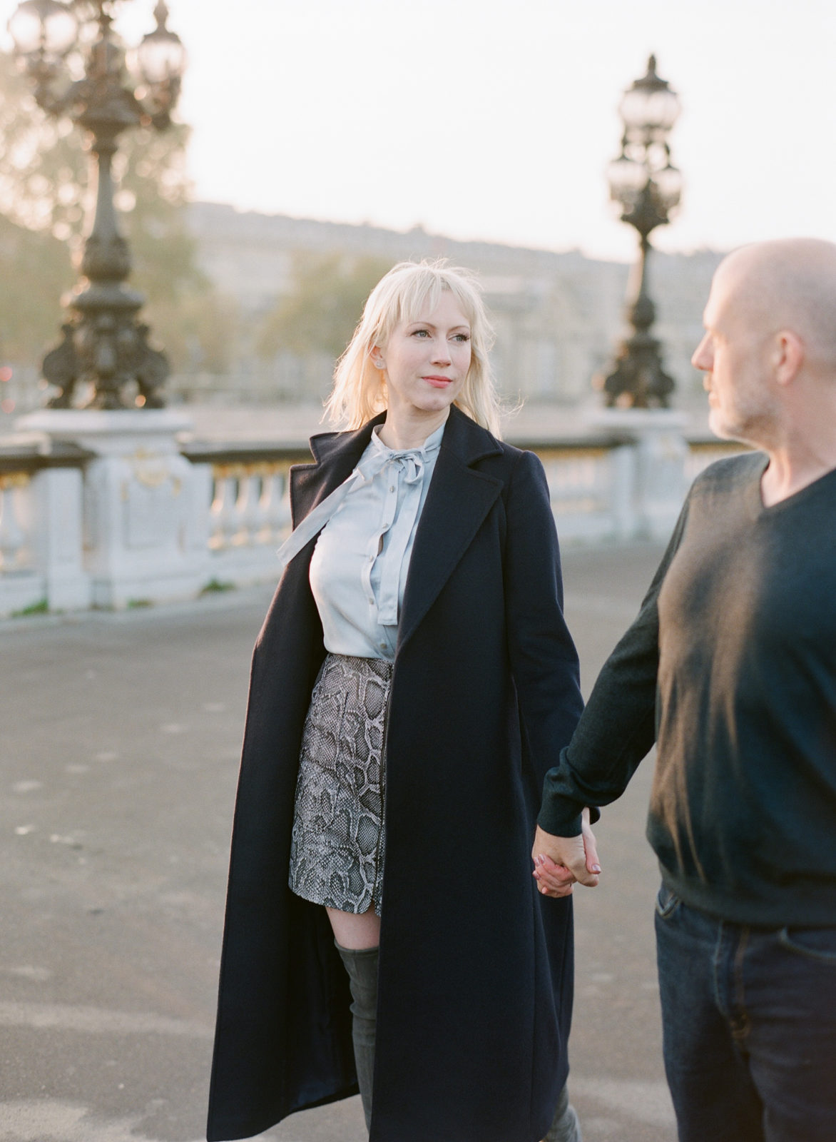 Fall Engagement Photos in Paris | Paris Film Photographer | Engagement Session | France Wedding Photographer | Isibieal Studio | Molly Carr Photography | Pont Alexandre III Engagement Photos