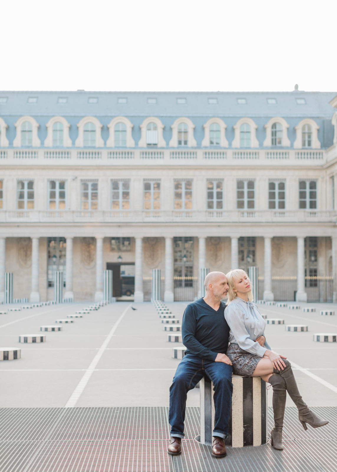 Fall Engagement Photos in Paris | Paris Film Photographer | Engagement Session | France Wedding Photographer | Isibieal Studio | Molly Carr Photography | Palais-Royal Engagement Photos