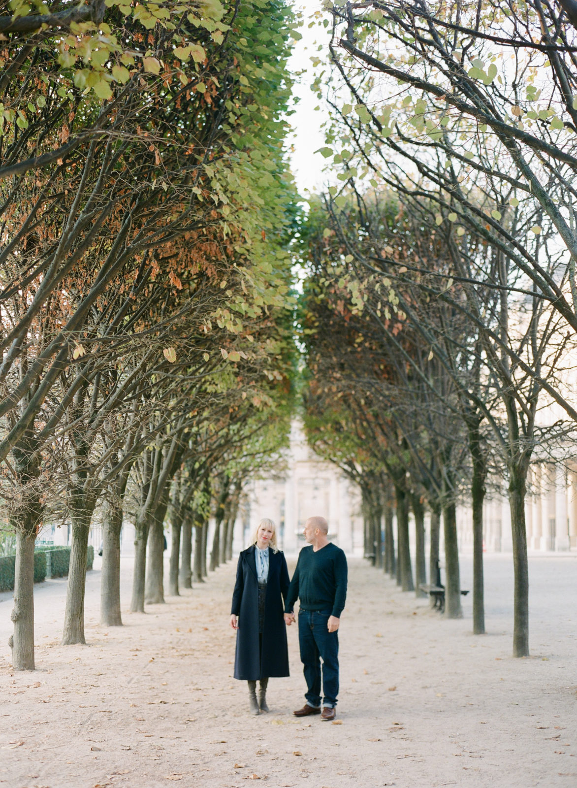Fall Engagement Photos in Paris | Paris Film Photographer | Engagement Session | France Wedding Photographer | Isibieal Studio | Molly Carr Photography | Palais-Royal Engagement Photos