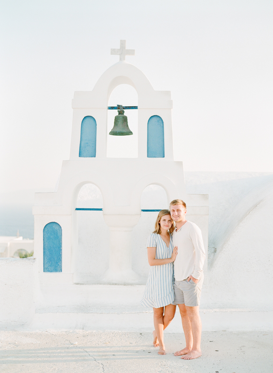 Santorini Engagement Photos by Molly Carr Photography | Oia Greece Film Photographer | Europe Wedding Photographer