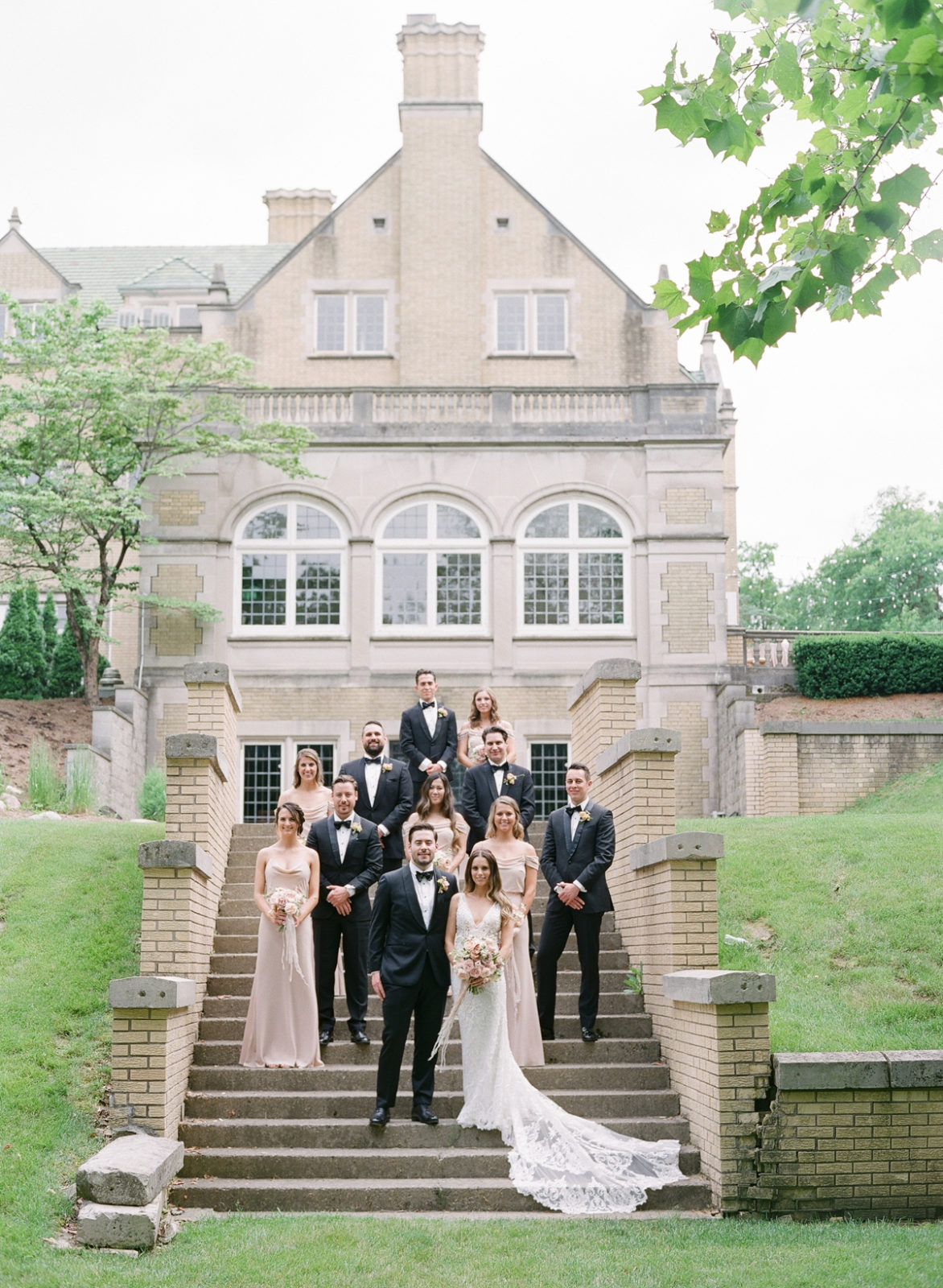 Laurel Hall Wedding Photos | Molly Carr Photography | Fine Art Film Photographer | Chicago Wedding | Summer Garden Party Wedding | European Wedding Inspiration | Bridal Party