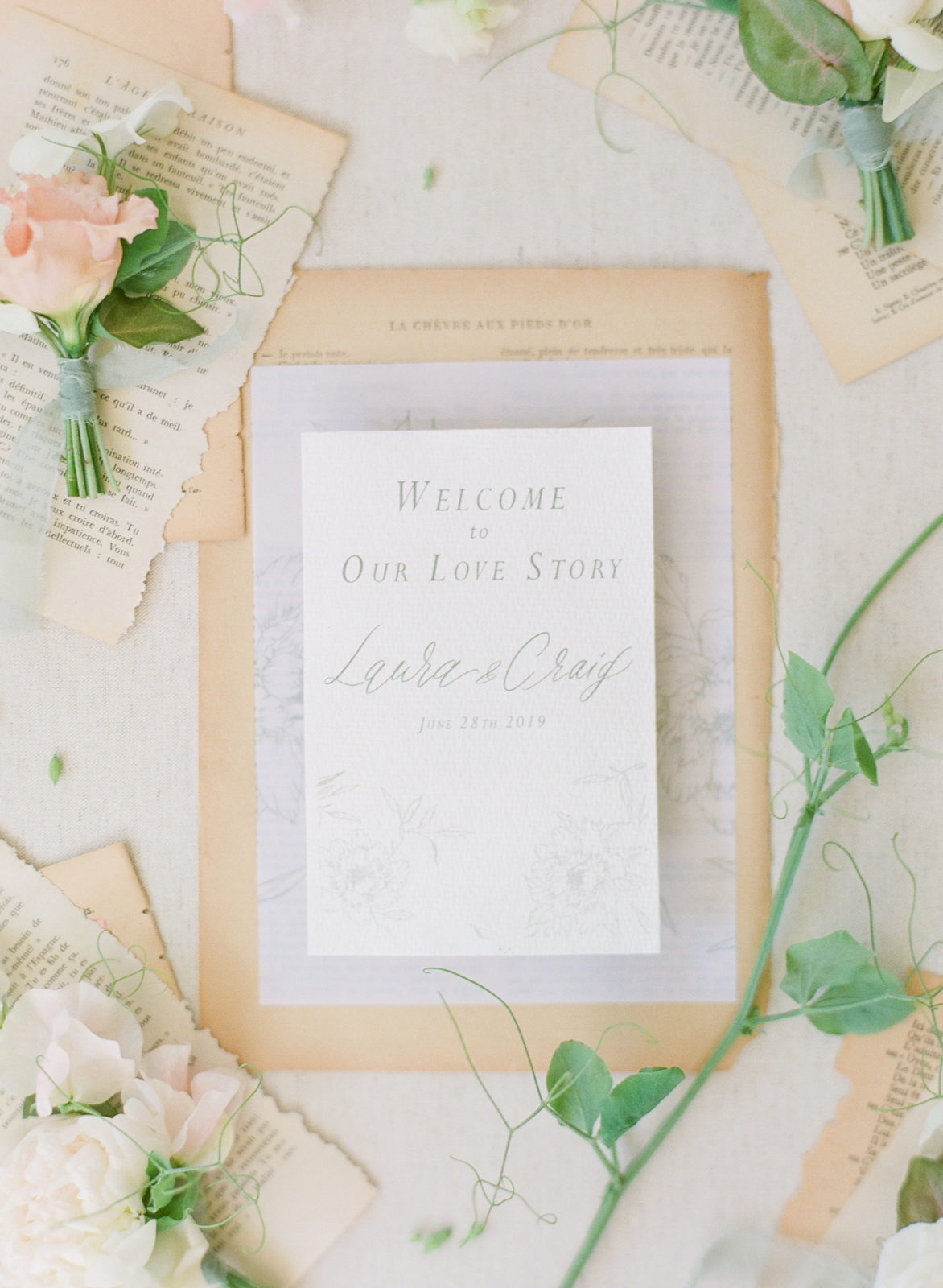 Chateau Bouffemont Wedding Photography | Paris, France Destination Wedding | Molly Carr Photography | Fine Art Film Photography | Jennifer Fox Weddings | Bride Writing Letter
