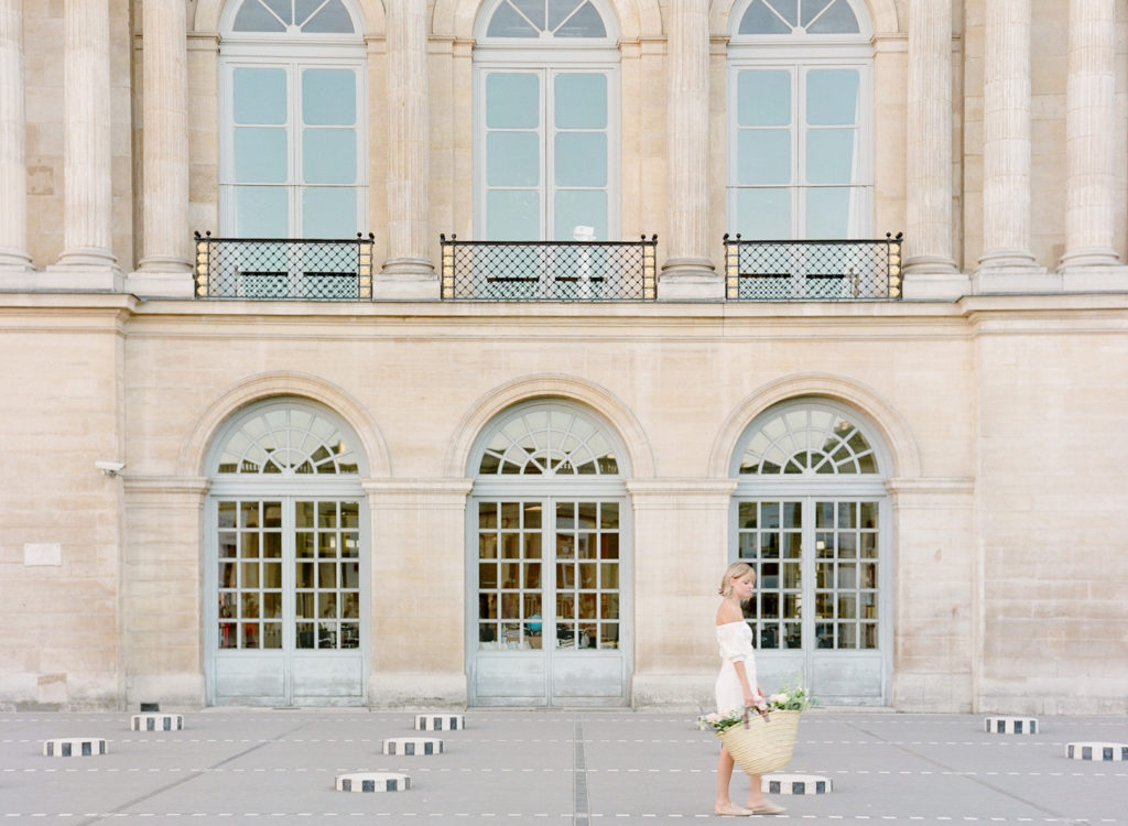 Paris Branding Photography | France Film Photographer | Florist Brand Photos | Molly Carr Photography | Palais Royal Photo Session