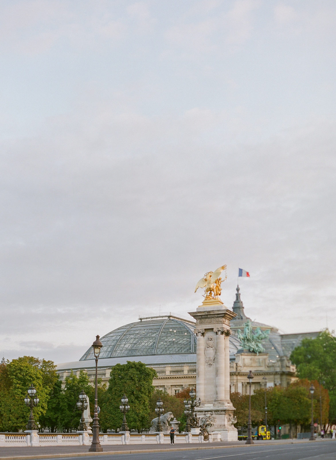 Paris Fine Art Photographer | Molly Carr Photography | Film Photographer in France | Destination Wedding Photographer | Pont Alexandre III Engagement Photos