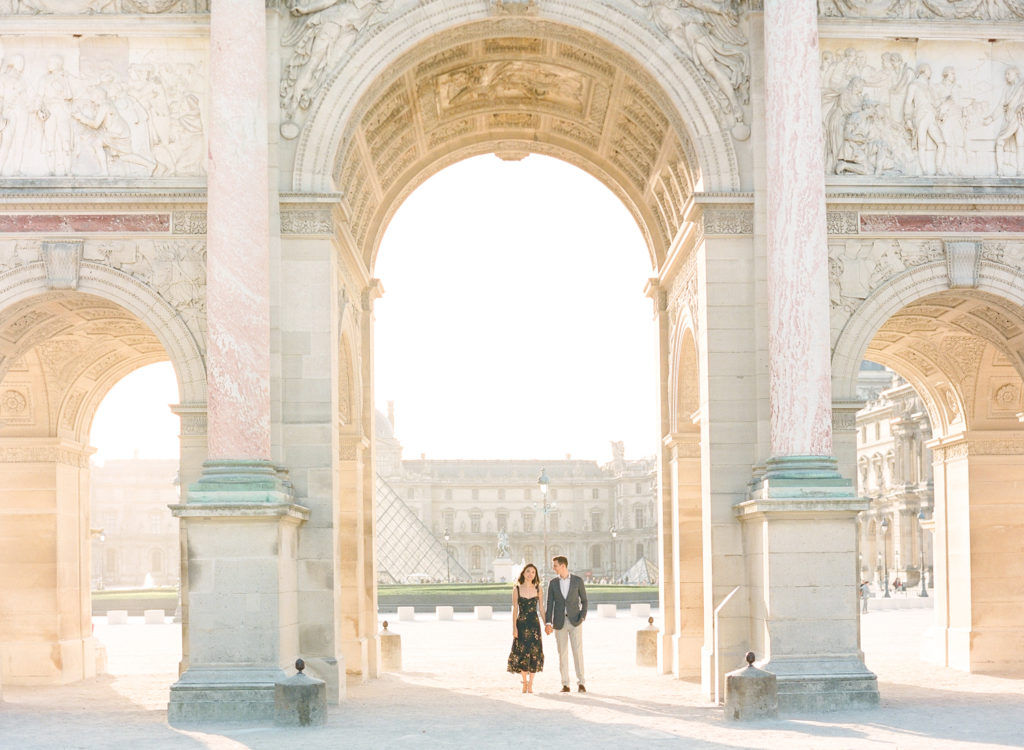 Paris Fine Art Photographer | Molly Carr Photography | Film Photographer in France | Destination Wedding Photographer | Louvre Engagement Photos