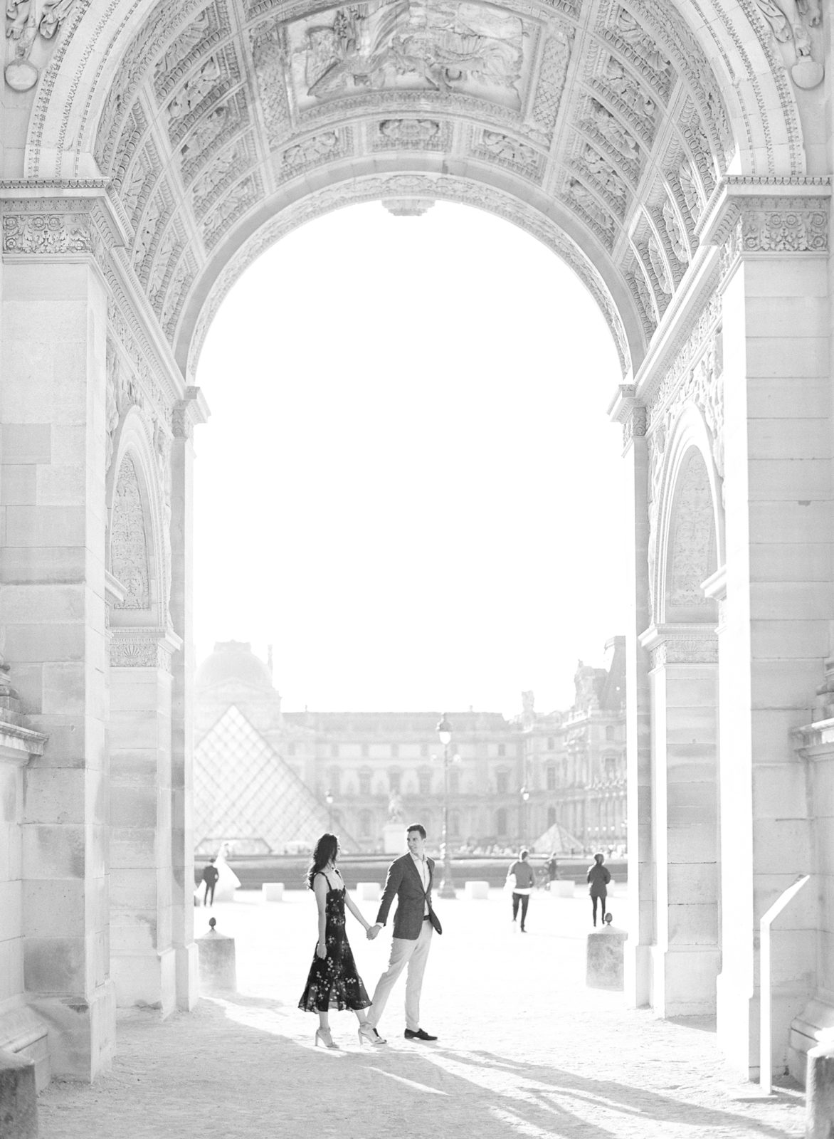 Paris Fine Art Photographer | Molly Carr Photography | Film Photographer in France | Destination Wedding Photographer | Louvre Engagement Photos