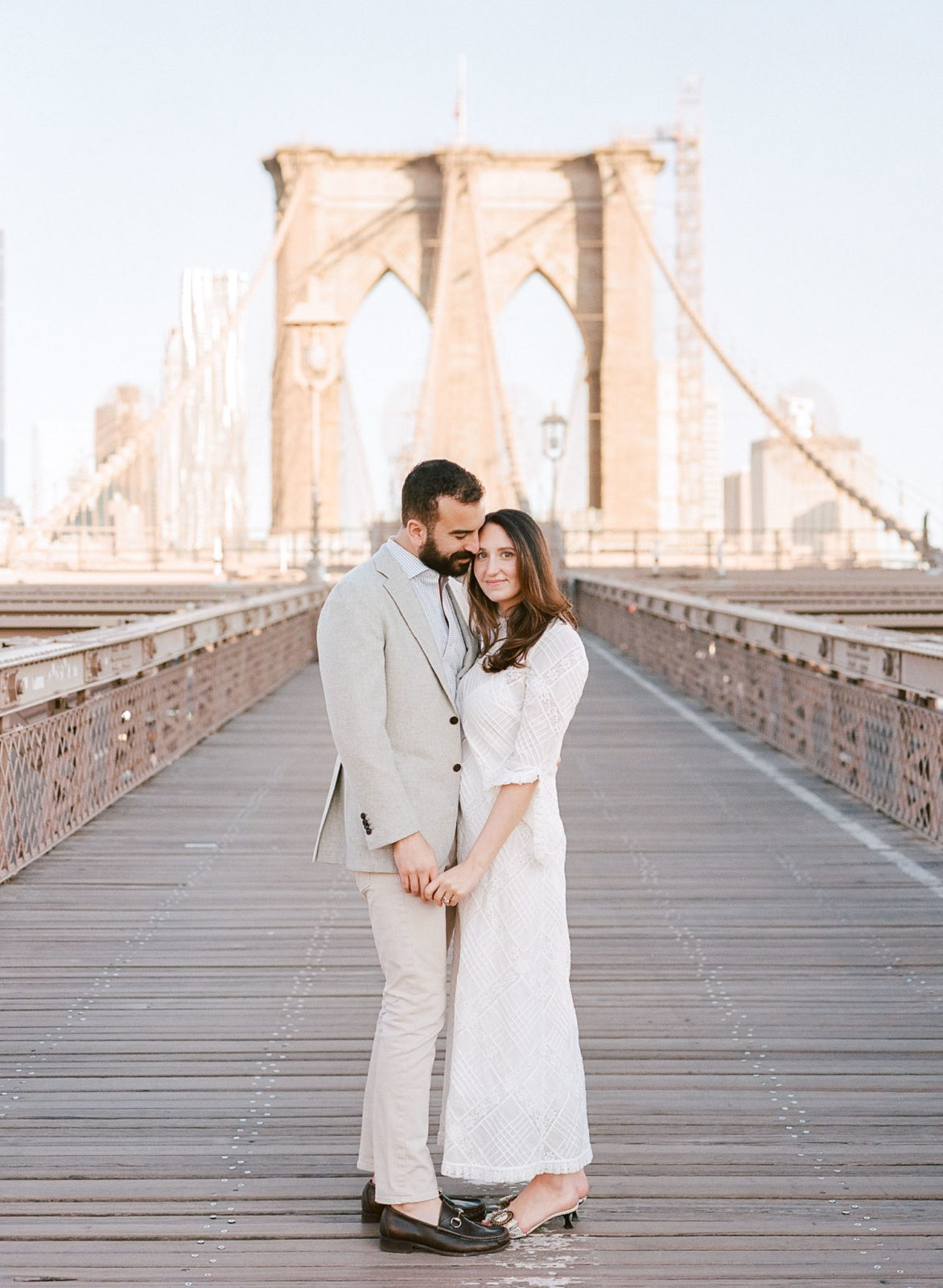 New-York-Film-Photographer-NYC-Luxury-Wedding-Photos-Spring-Engagement-Session-Molly-Carr-Photography-Brooklyn-Bridge