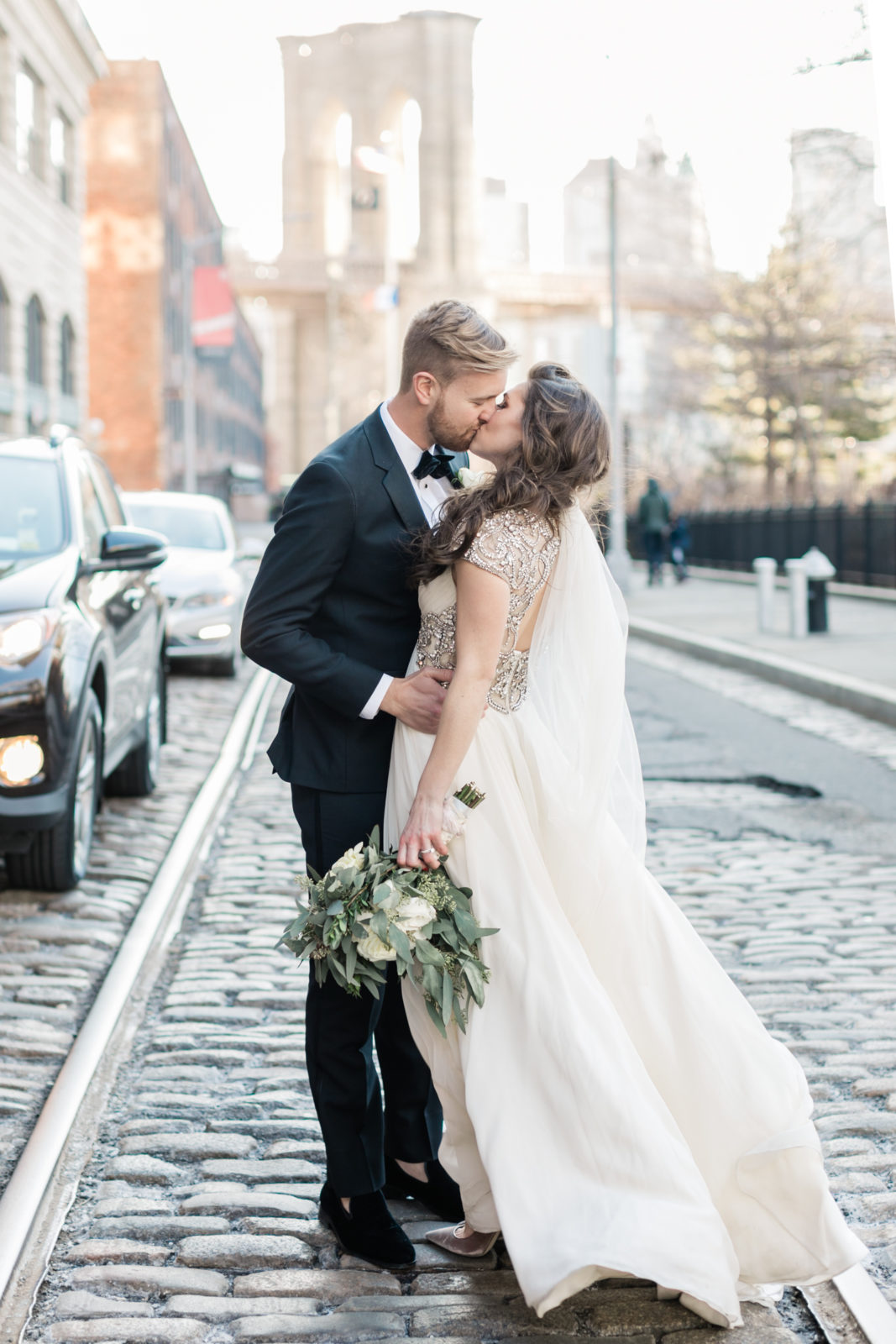 Best Wedding Dresses of 2018 | Fine Art Wedding Photography | Destination Wedding Photographer | Molly Carr Photography | New York City Wedding Photos | Jenny Packham Wedding Dress | Brooklyn Bridge Wedding