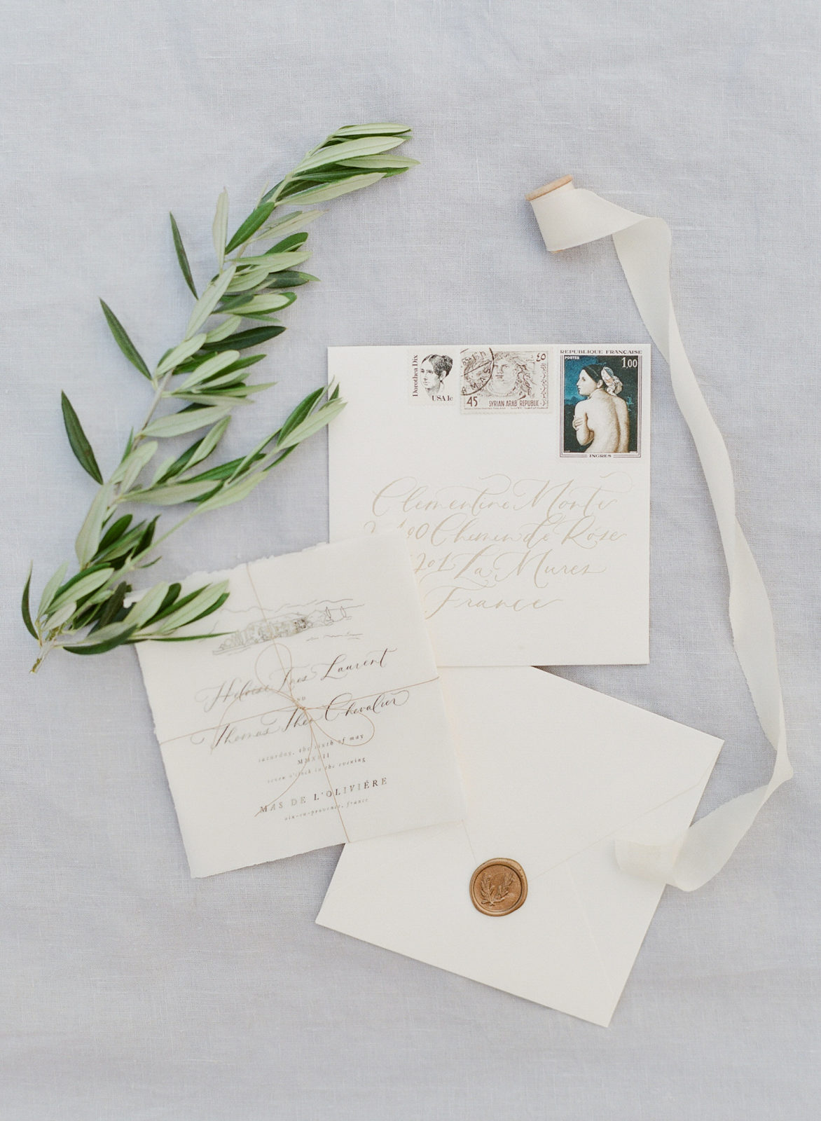 Best Wedding Invitations of 2018 | Fine Art Calligraphy | Wedding Invitation Inspiration | Handmade Wedding Invitations | Molly Carr Photography | Shasta Bell Calligraph | Provence Wedding Invitations 