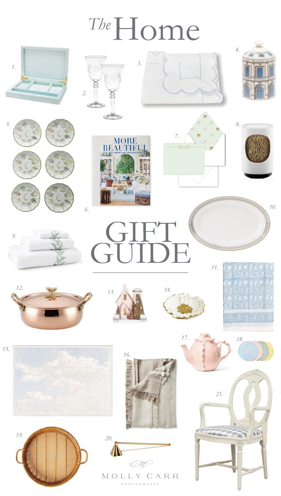 Elegant Home Gift Guide | Christmas Gift Guide 2020 | Holiday Present Ideas by Molly Carr Photography