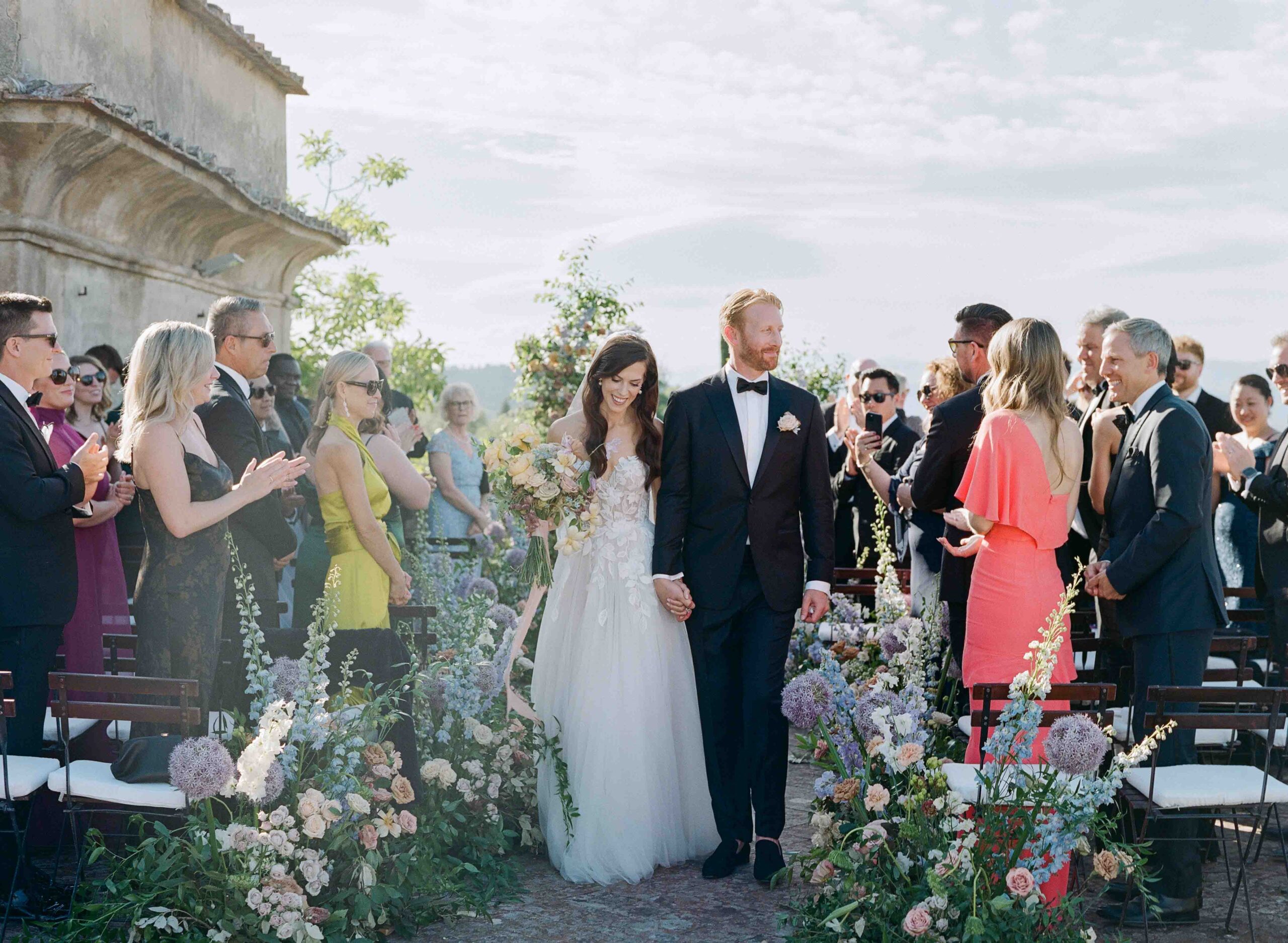 Florence Wedding Photography | Molly Carr | Sarah Harris in Mira Zwillinger Nelly Wedding Gown | Villa Medicea di Lilliano